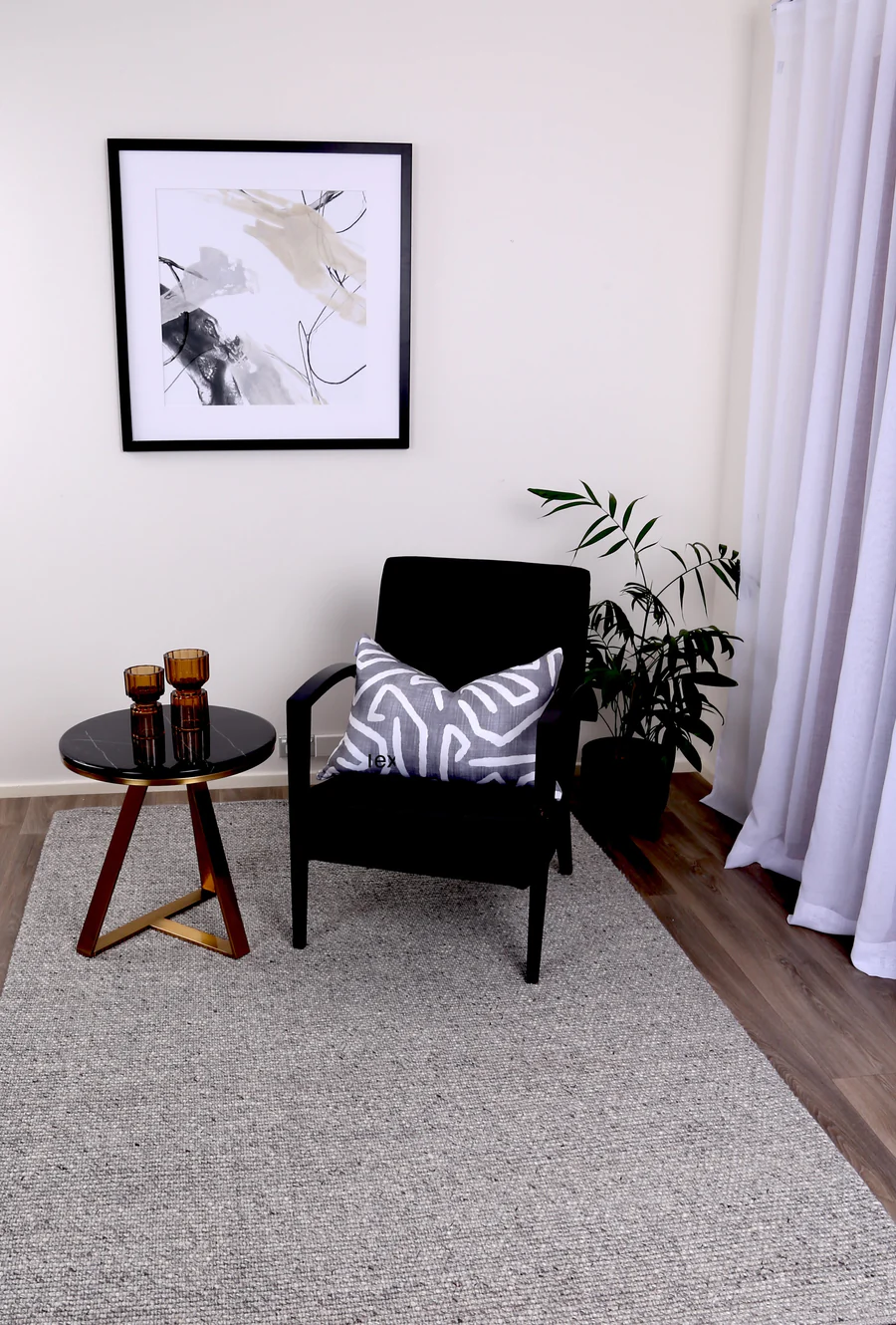 Astro Handtufted Wool Steel Rug – 160cm x 230cm