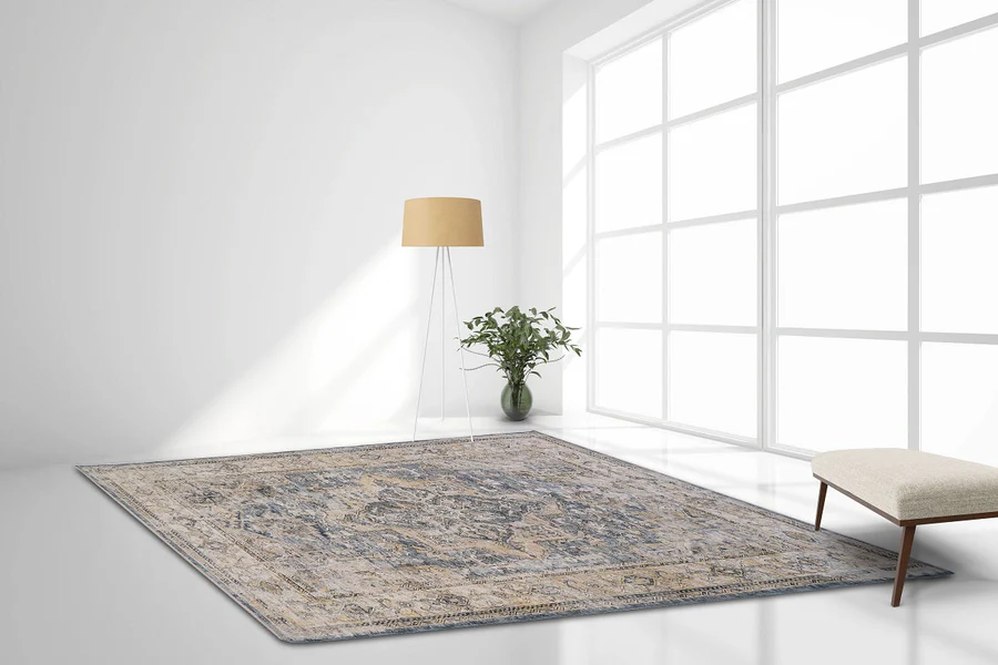 Allen Blue Traditional Rug – 160cm x 230cm