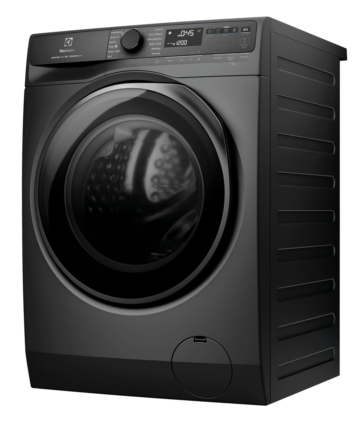 Electrolux 12kg Front Load Washing Machine EWF1243R7SCS Black — Factory Second (Category B)