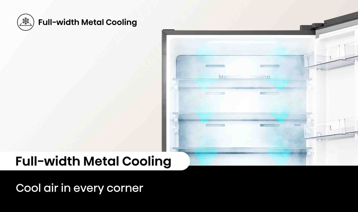 Hisense 500L PureFlat Bottom Mount Fridge HRBM500TBW Dark Steel