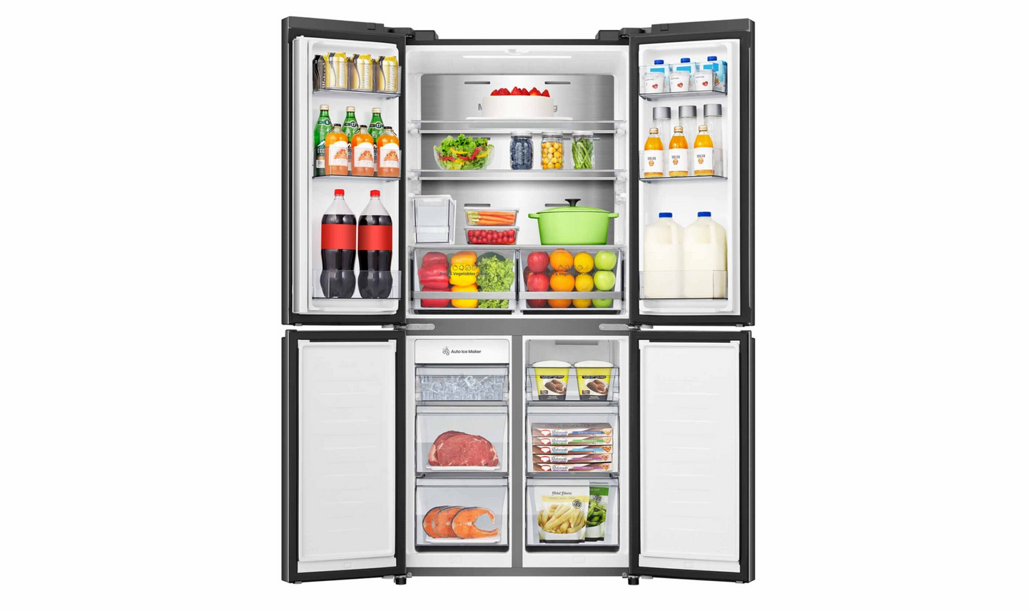 Hisense 483L PureFlat French Door Fridge HRCD483TBW