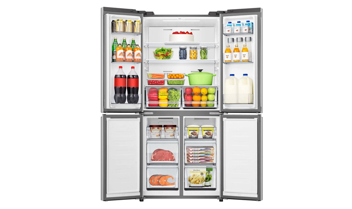 Hisense 483L PureFlat French Door Fridge HRCD483TS Stainless Steel