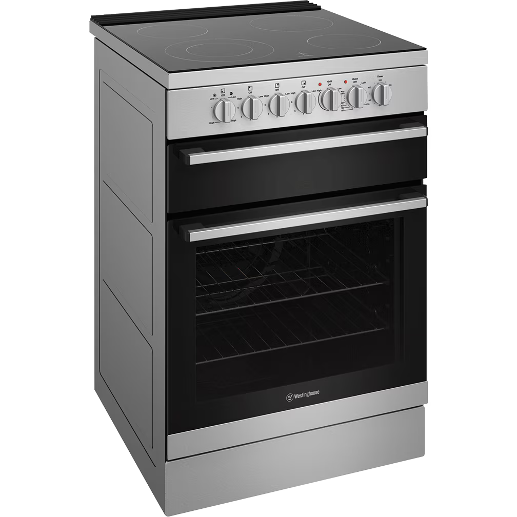 Westinghouse 60 cm Freestanding Electric Oven/Stove – Dark Stainless Steel (WFE642SCB) – Factory Second (Category A)