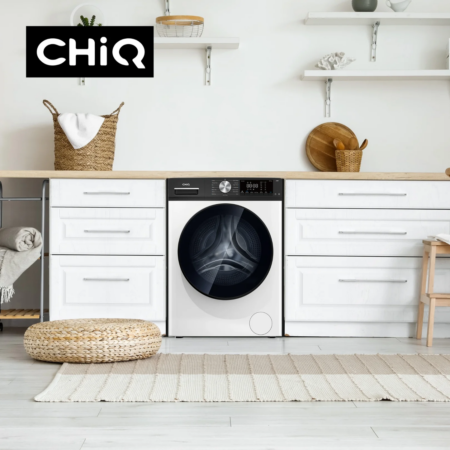 CHiQ 8.5Kg Front Load Washer White WFL85SW1