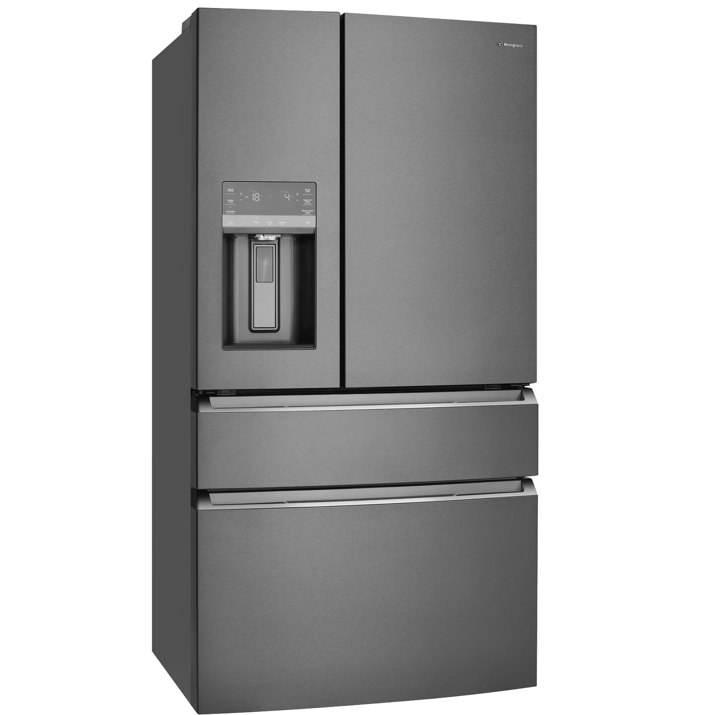 Westinghouse 609 L French-Door Fridge – Dark Stainless Steel (WHE6170BB) – Factory Second (Category C)