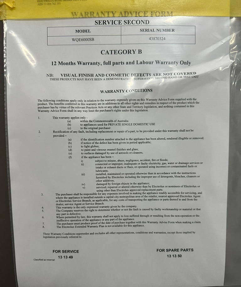 Westinghouse 600L French Door Fridge – Stainless Steel (WQE6000SB) – Factory Second
