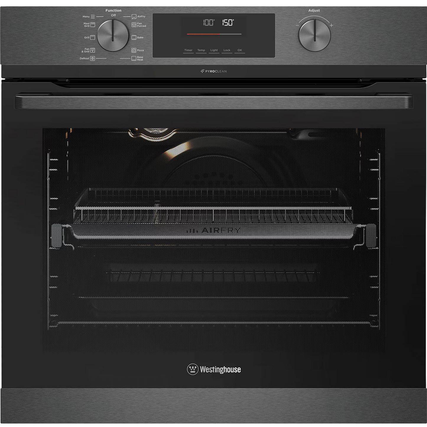 Westinghouse 80 L Pyrolytic Built-in Oven – Dark Stainless Steel (WVEP6716DD) – Factory Second (Category A)