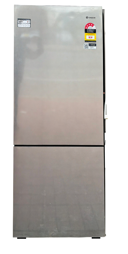 Westinghouse 425L Bottom Mount Fridge WBE4302AC-R Arctic Silver — Factory Second (Category C)