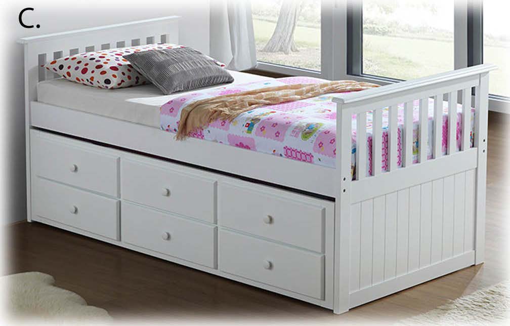 Aria Single Captain's Bed with Storage