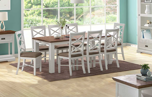 Marcella White Dining Suite