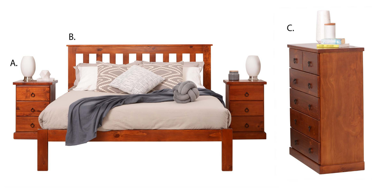 Dolling Antique Oak Bedroom Suite