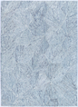Astrid Hexagon Blue Wool Viscose Rug – 160cm x 230cm