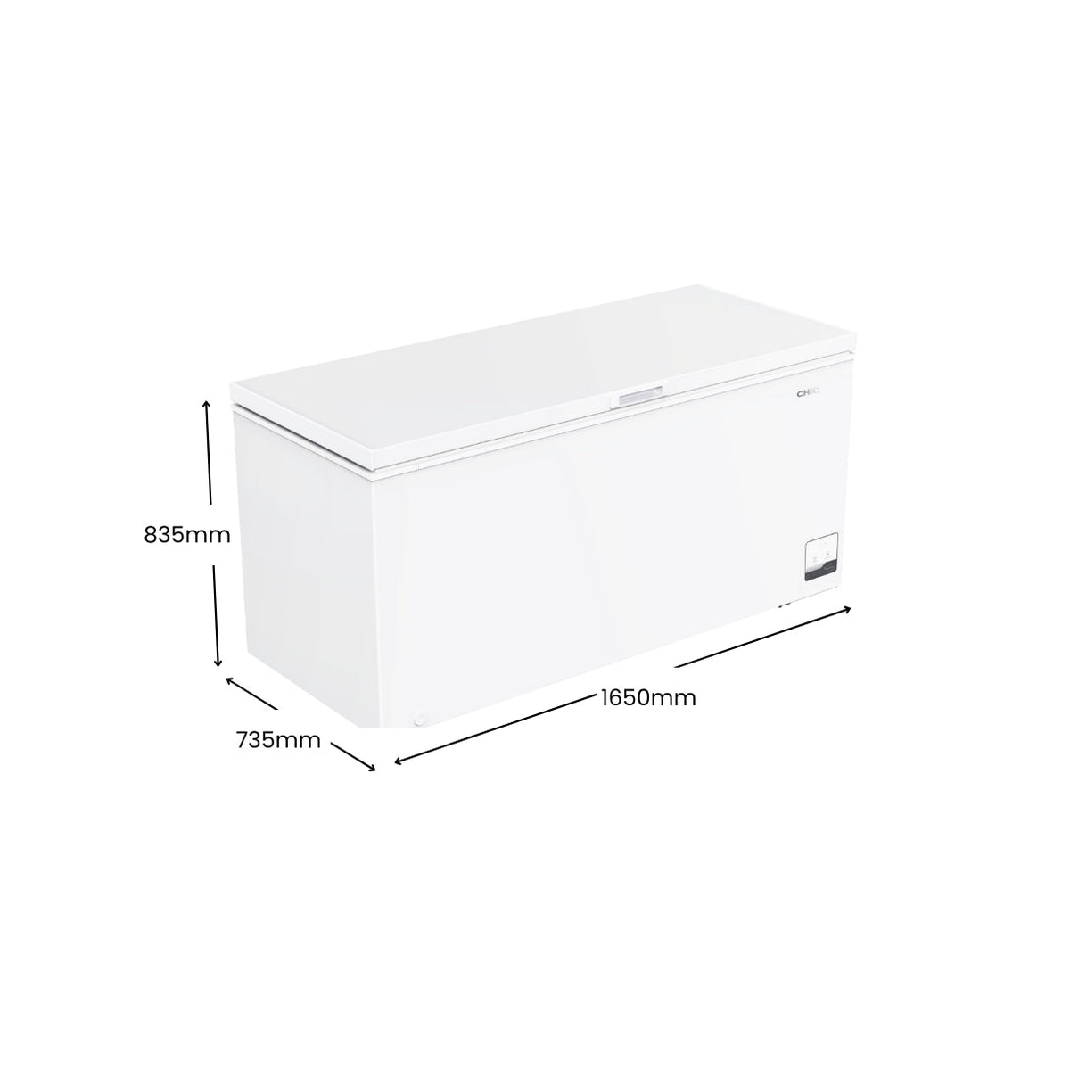 CHiQ 500L Hybrid Chest Freezer CCF500W5E White