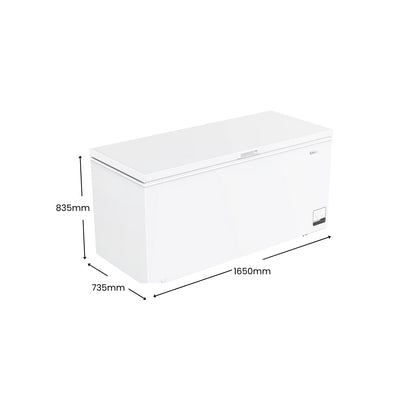 CHiQ 500L Hybrid Chest Freezer CCF500W5E White