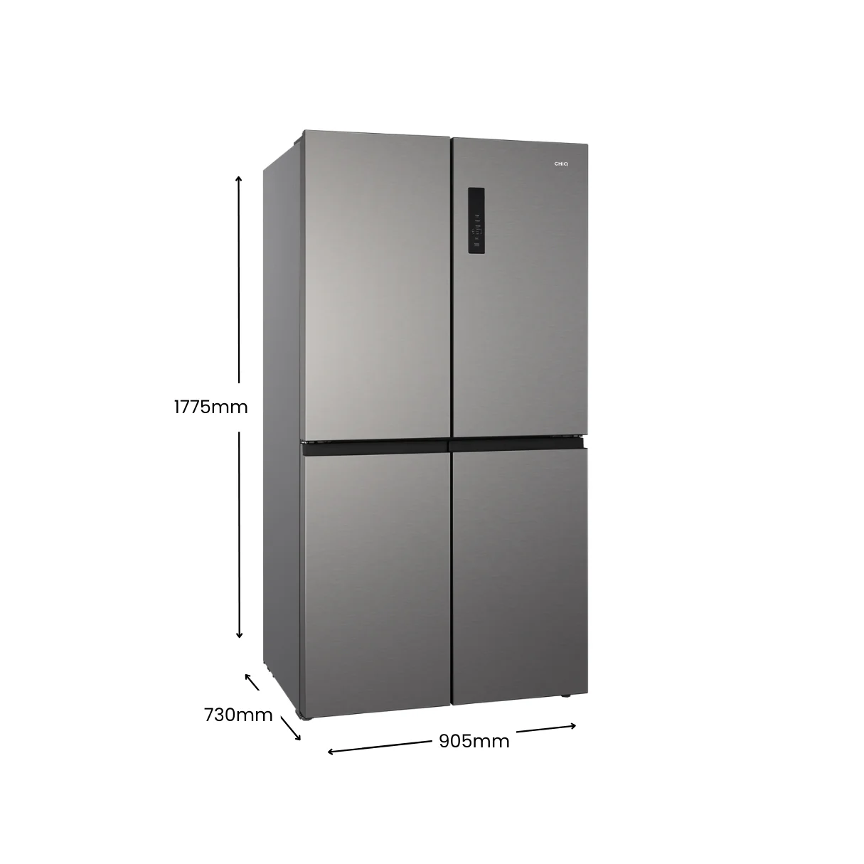 CHiQ 601L Quad Door Fridge VCM Silver CCD596NS