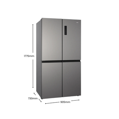 CHiQ 601L Quad Door Fridge VCM Silver CCD596NS