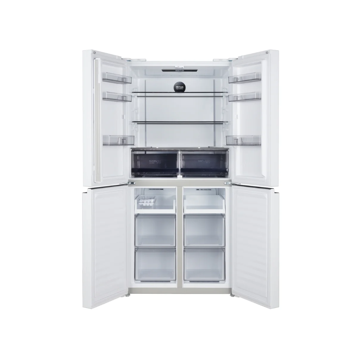CHiQ 503L Quad Door Fridge White Steel