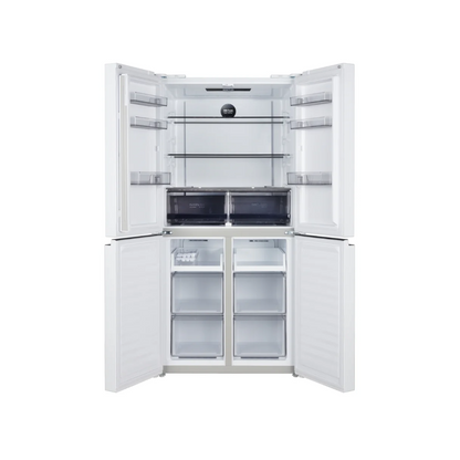 CHiQ 503L Quad Door Fridge White Steel