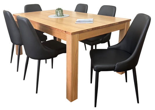 Harmony 7 pce Dining Suite – Harmony Table + Iconic Chairs