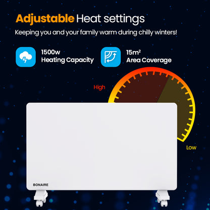 Bonaire 1500W Electric Panel Heater