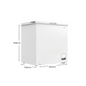 CHiQ 200L Hybrid Chest Freezer CCF199WE White