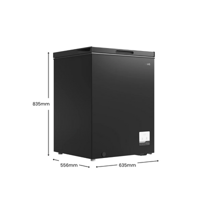 CHiQ 142L Chest Freezer CCF141BP Black