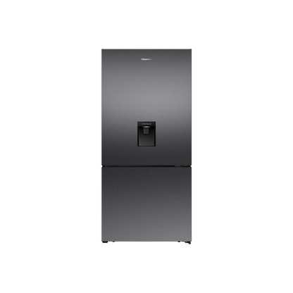 Hisense 500L PureFlat Bottom Mount Fridge HRBM500TBW Dark Steel