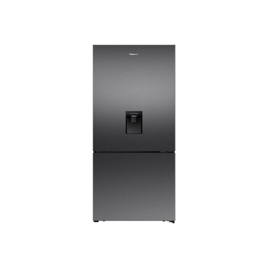 Hisense 500L PureFlat Bottom Mount Fridge HRBM500TBW Dark Steel