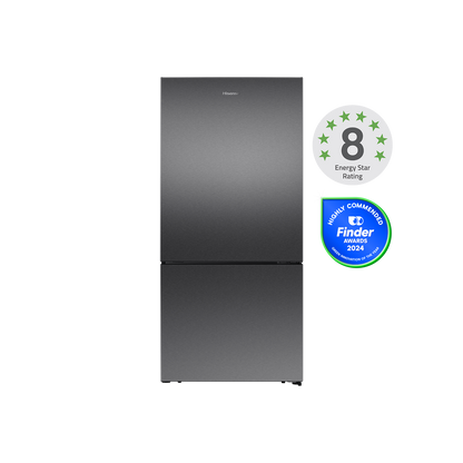 Hisense 503L PureFlat Bottom Mount Fridge HRBM503E Dark Stainless Steel