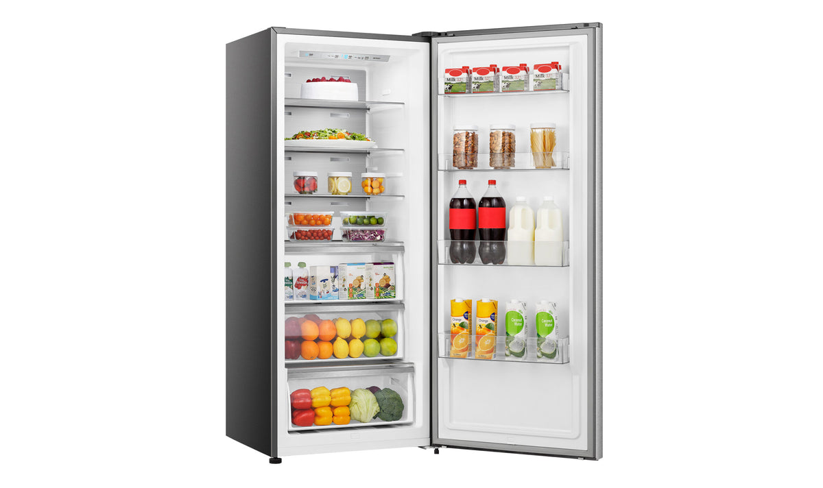 Hisense 384L Hybrid Upright Freezer HRVF384S Brushed Steel