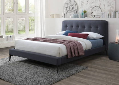 Olivia Bed Frame - Mid Grey Fabric