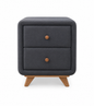 Leia Dark Grey Fabric Bedroom Range