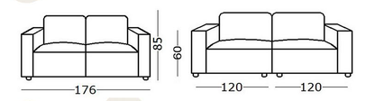 Linden 2 Piece Lounge Suite