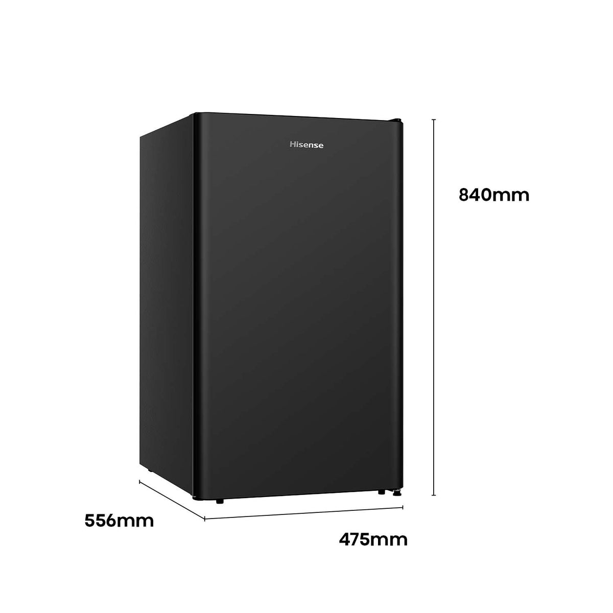 Hisense 124L Bar Fridge HRBF126B Black
