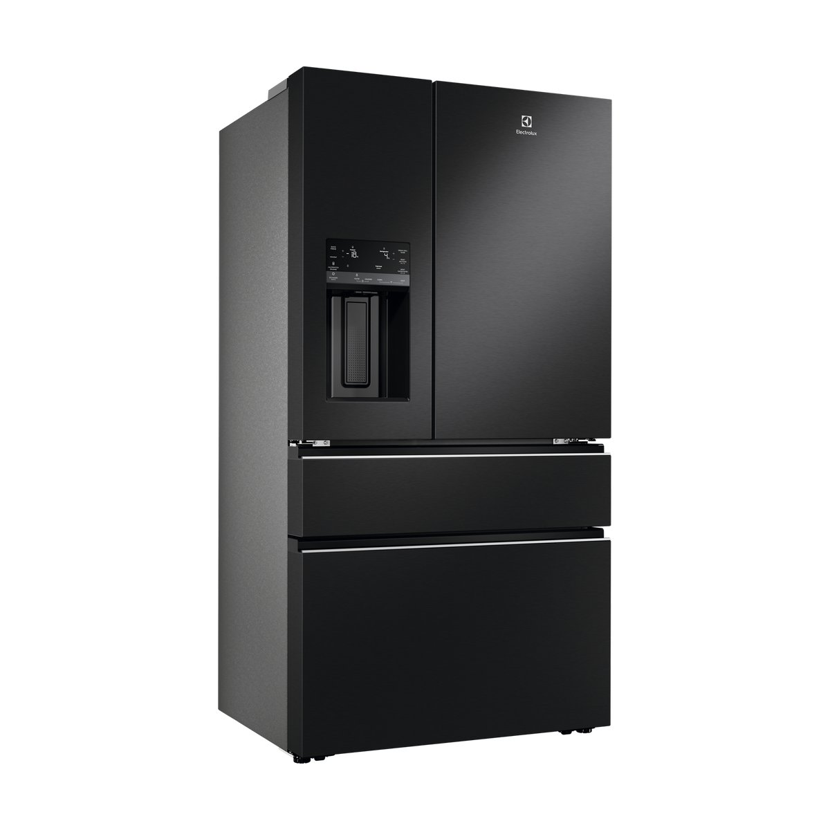 Electrolux 609L French Door Fridge with Ice & Water EHE6191BB Matte Black — Factory Second (Category C)