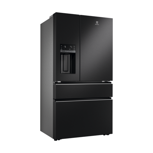 Electrolux 609L French Door Fridge with Ice & Water EHE6191BB Matte Black — Factory Second (Category C)