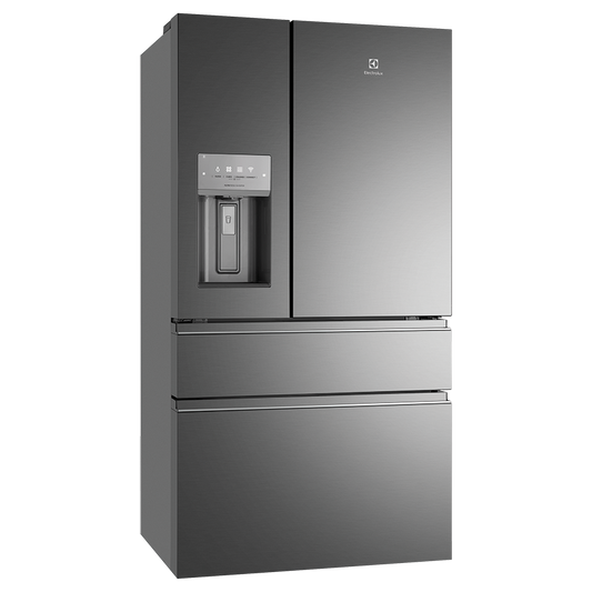 Electrolux 609L French Door Fridge with Ice & Water EHE6899BA Dark Stainless Steel — Factory Second (Category C)