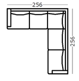 Mateo 2 Seater Lounge with Chaise