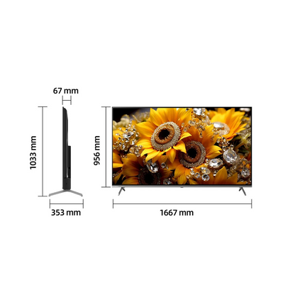 CHiQ 75″ 4K QLED Google TV U75QM10