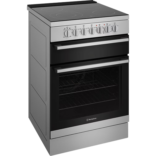 Westinghouse 60 cm Freestanding Electric Oven/Stove – Dark Stainless Steel (WFE642SCB) – Factory Second (Category A)