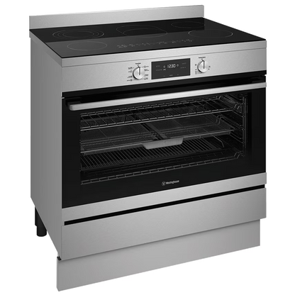 Westinghouse 90 cm Freestanding Dual Fuel Cooker – Stainless Steel (WFE946SD) – Factory Second (Category B)