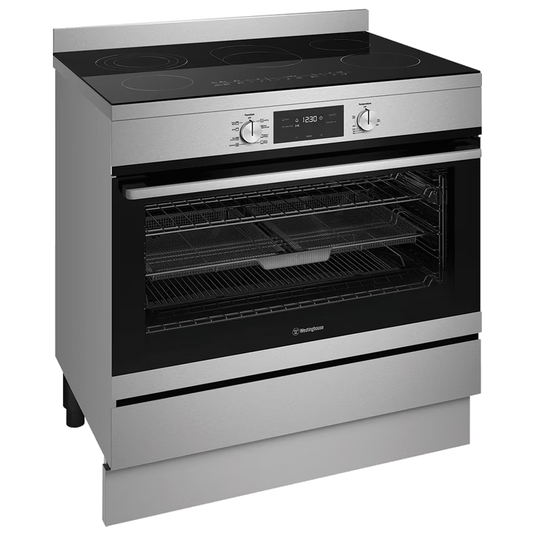 Westinghouse 90 cm Freestanding Dual Fuel Cooker – Stainless Steel (WFE946SD) – Factory Second (Category B)