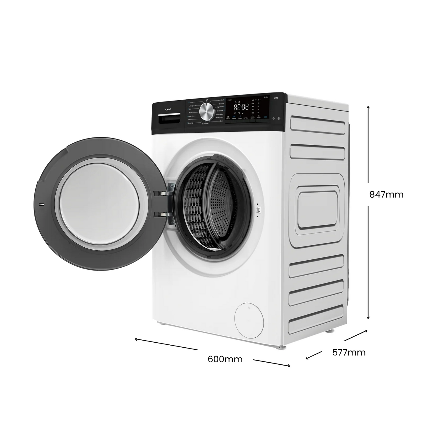 CHiQ 8.5Kg Front Load Washer White WFL85SW1