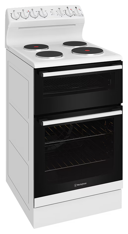 Westinghouse 54 cm Freestanding Electric Cooker – White (WLE530WCA) – Factory Second (Category C)