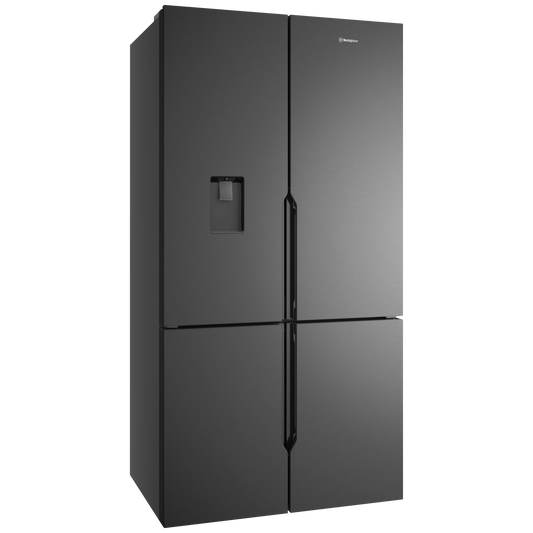 Westinghouse 564 L French Quad-Door Refrigerator – Matte Charcoal Black (WQE5650BA) – Factory Second (Category B)