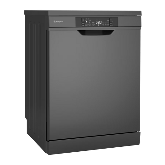 Westinghouse 15-Place Freestanding Dishwasher – Dark Stainless Steel (WSF6608KXB) – Factory Second (Category A)