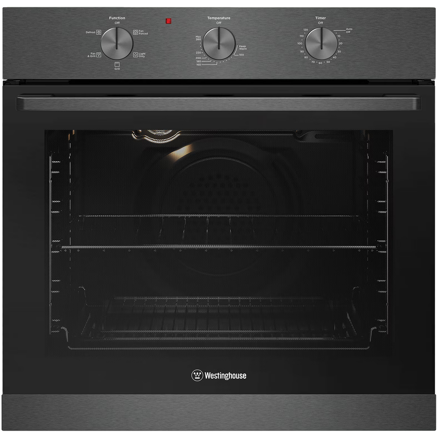 Westinghouse 80 L Built-In Electric Oven Dark Stainless Steel (WVE6314DD) – Factory Second (Category C)