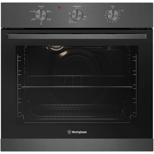 Westinghouse 80 L Built-In Electric Oven Dark Stainless Steel (WVE6314DD) – Factory Second (Category C)