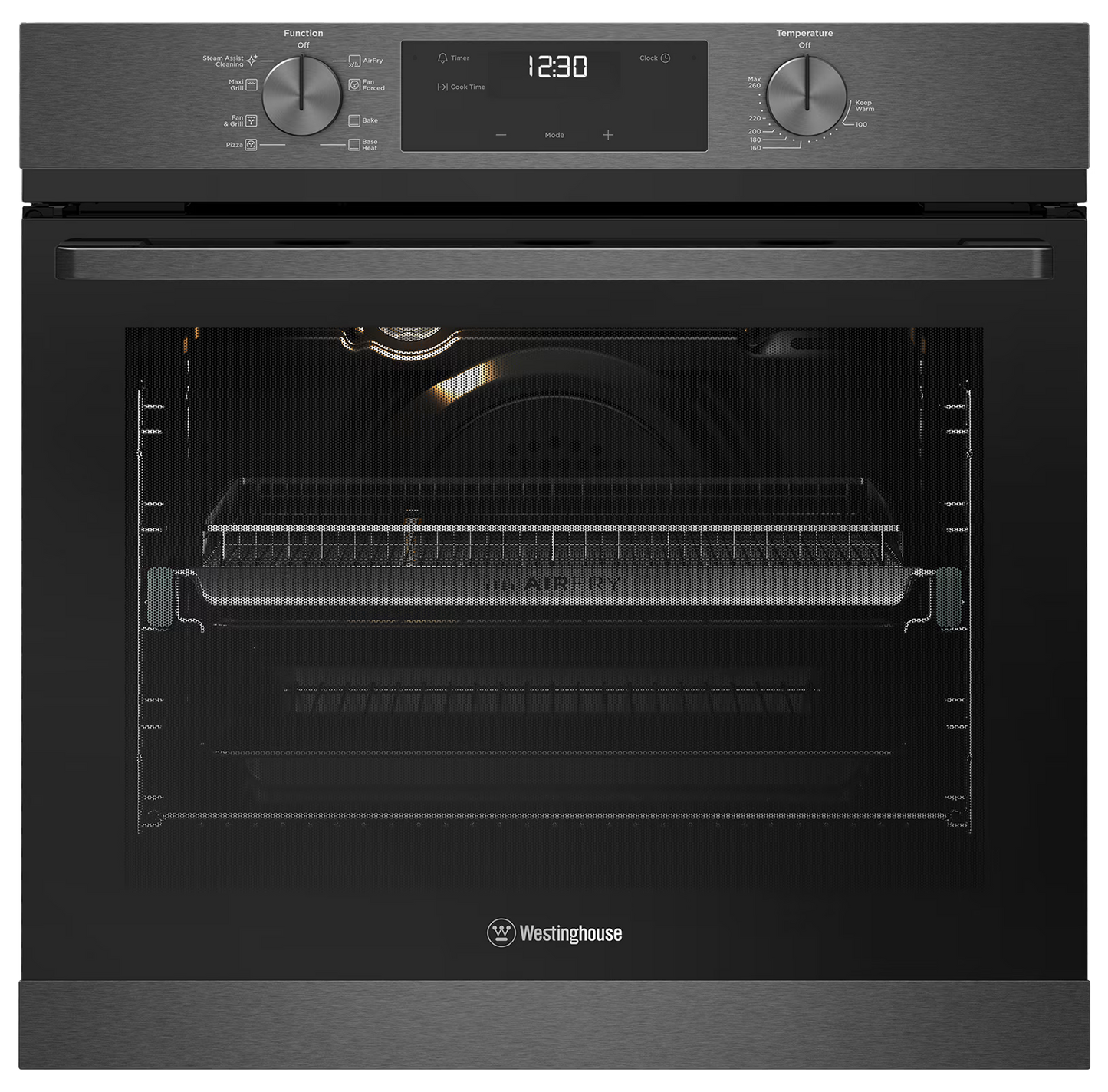 Westinghouse 80 L Multifunction Built-In Oven – Dark Stainless Steel (WVE6516DD) – Factory Second (Category A)