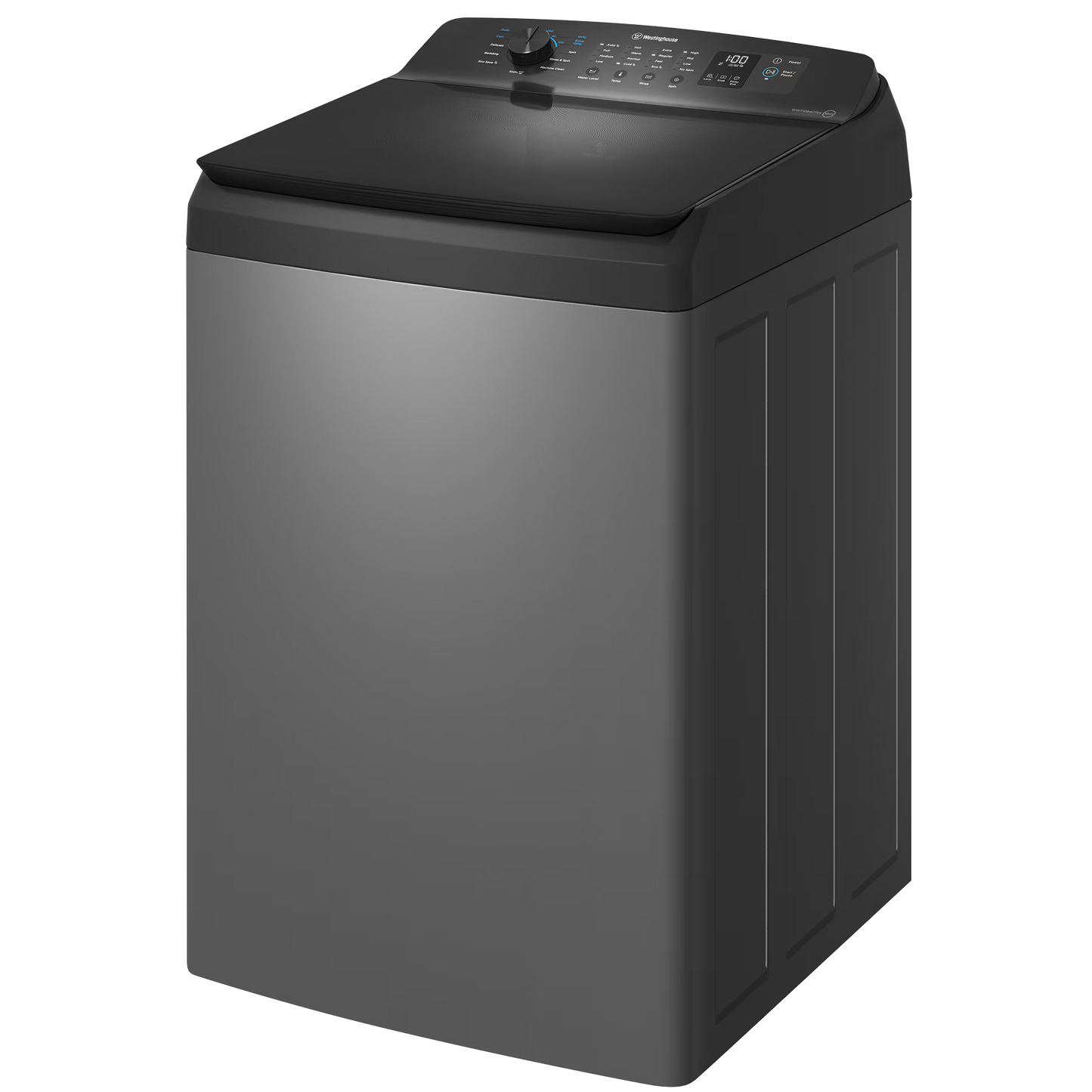 Westinghouse 10 kg Top-Load Washing Machine – Dark Onyx/Metallic (WWT1084C7SA) – Factory Second (Category B)